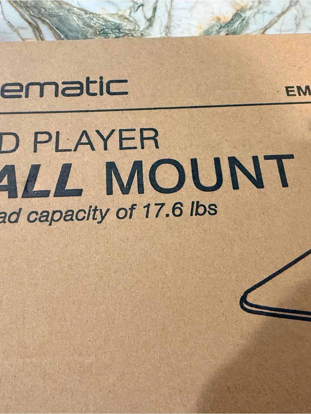 NEW Ematic 2 Tier Wall Shelf Mount for Cable Box Router Apple TV Roku Console